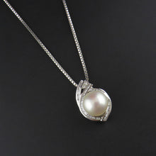Load image into Gallery viewer, Pearl and Diamond Pendant
