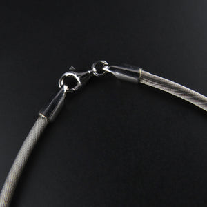 White Gold Silk Cable Bracelet