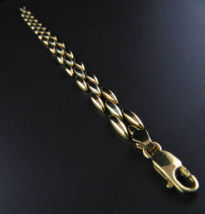 Two Toned Gold Link Bracelet