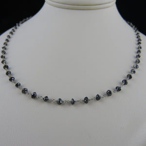 Black Diamond Faceted Bead Chain