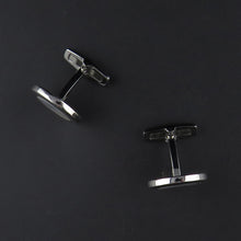 Load image into Gallery viewer, Round Mother Of Pearl Cufflinks

