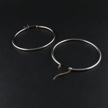 Load image into Gallery viewer, Silver Hoop Earrings
