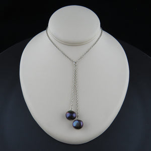 Multi Pearl Drop Necklace