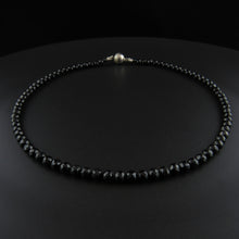 Load image into Gallery viewer, Black Spinel Bead Necklace
