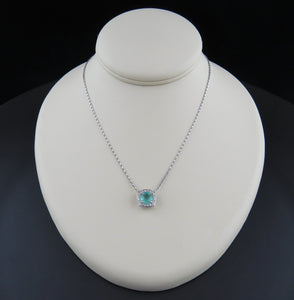 Diamond and Apatite Necklace
