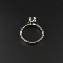 Load image into Gallery viewer, Princess Cut Solitaire Diamond Ring
