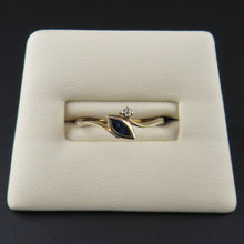 Load image into Gallery viewer, Marquise Sapphire and Diamond Ring
