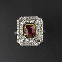 Load image into Gallery viewer, Ruby and Diamond Dress Ring

