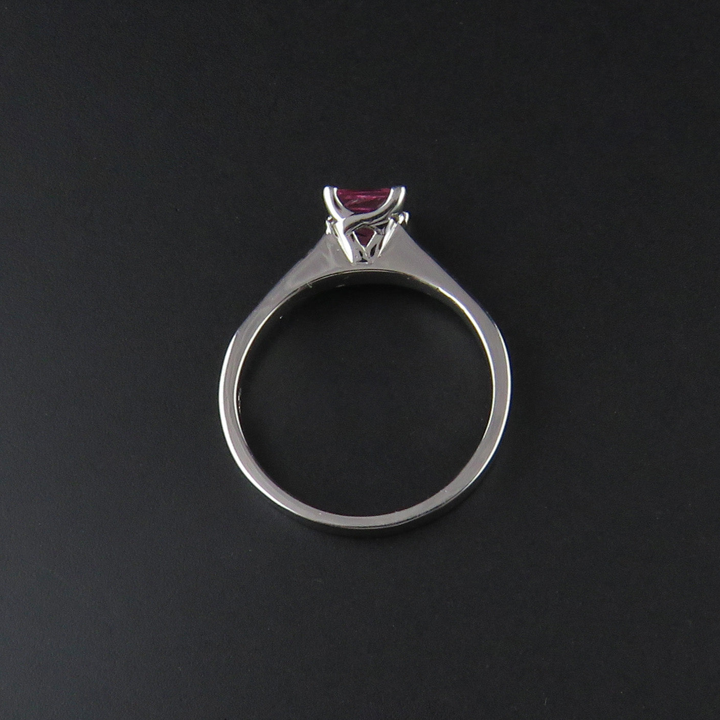 Pink Sapphire and Diamond Ring