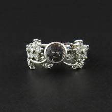 Load image into Gallery viewer, Morganite and Diamond Floral Ring
