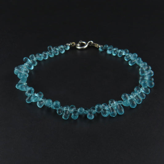 Apatite Faceted Bead Bracelet