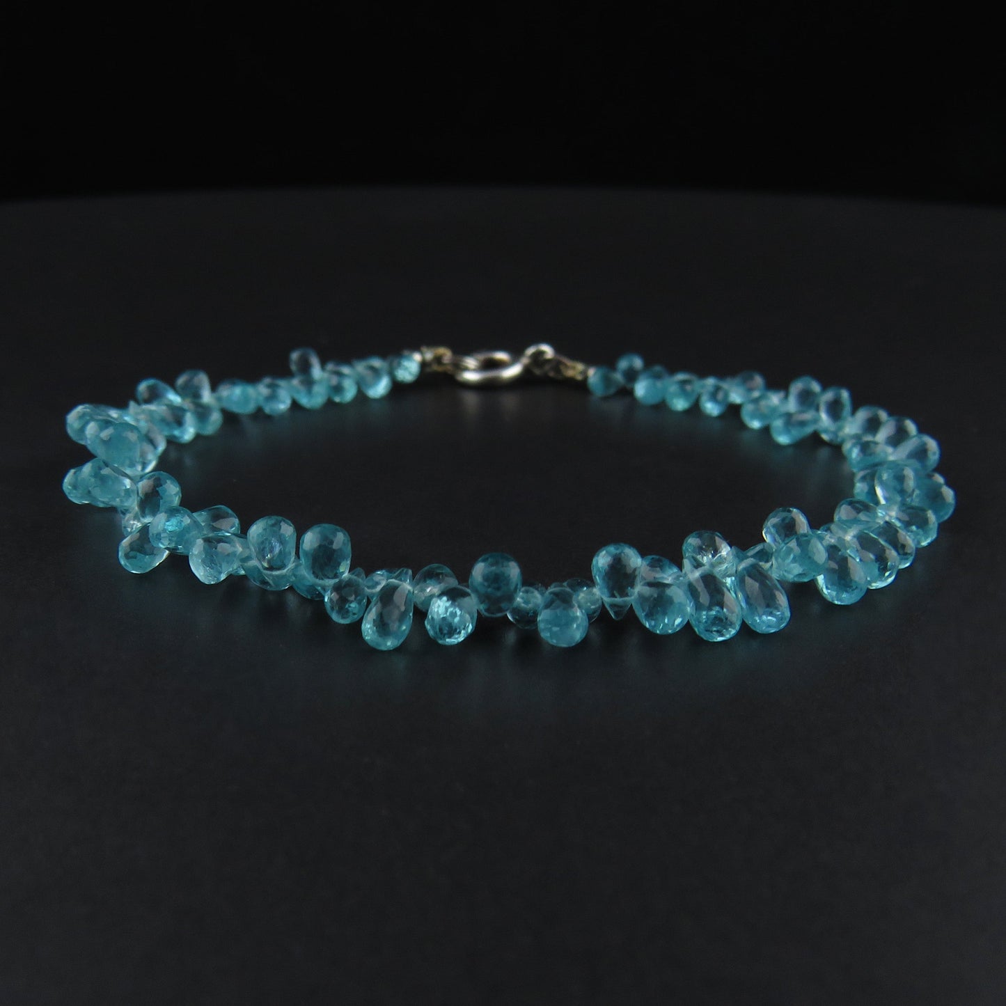 Apatite Faceted Bead Bracelet