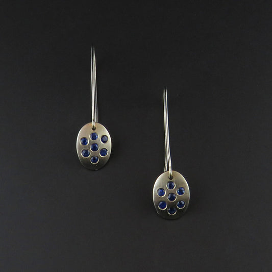 Sapphire Drop Earrings