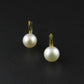 Clip on Pearl Huggie Earrings