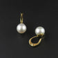 Clip on Pearl Huggie Earrings