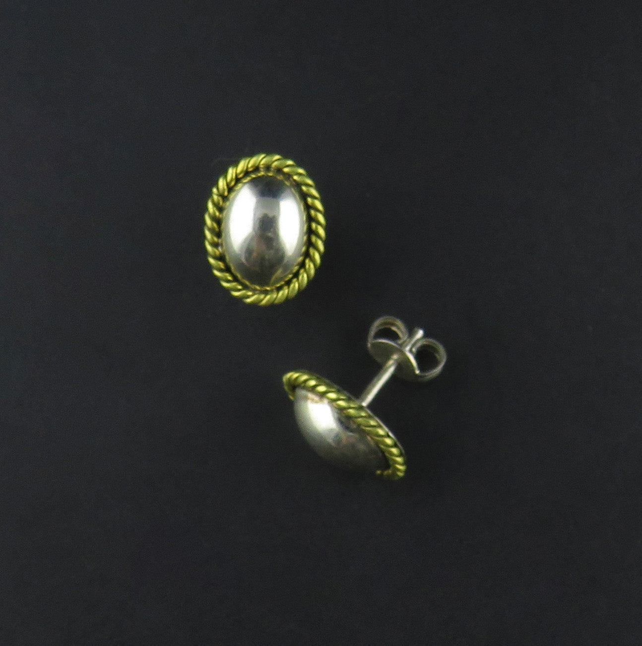 Oval Rope Earrings