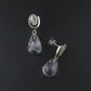 Fluorite and Diamond Drop Earrings