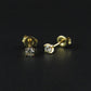 Gold Diamond Stud Earrings