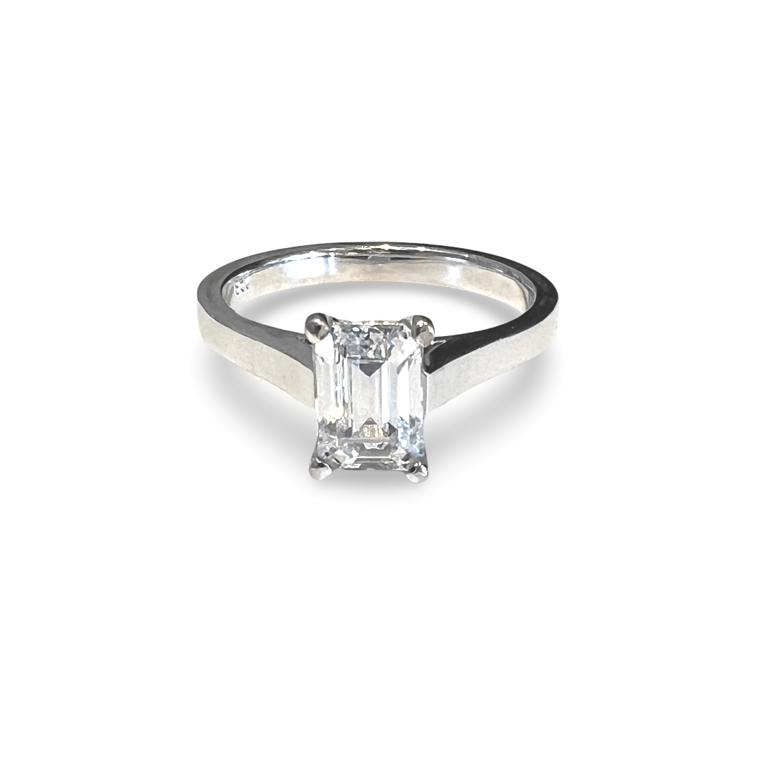 Emerald Cut Diamond Ring