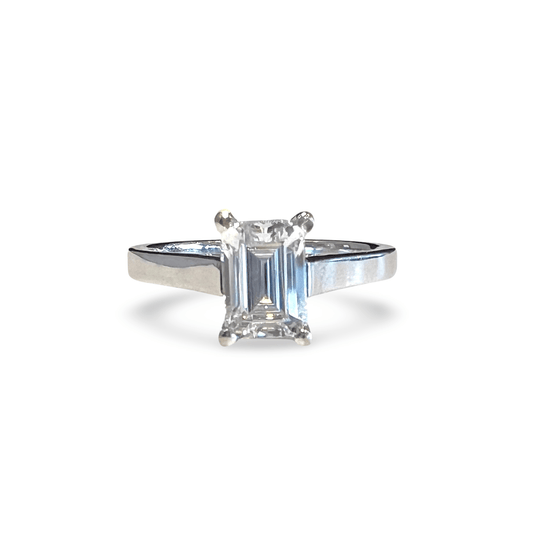 Emerald Cut Diamond Ring