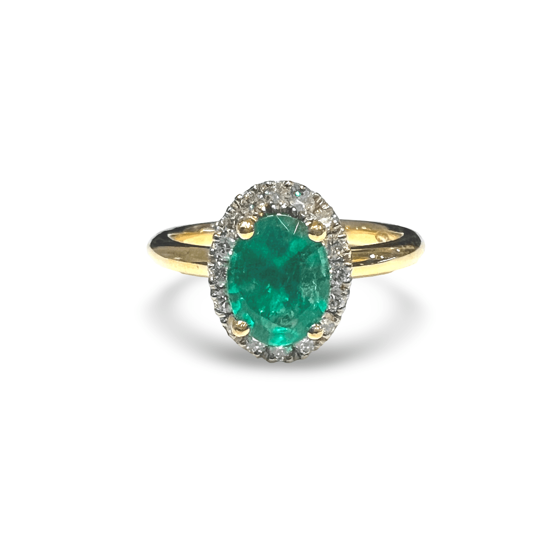 Emerald and Diamond Ring