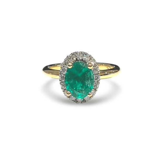 Emerald and Diamond Ring