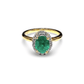 Emerald and Diamond Ring