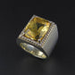 Citrine and Diamond Dress Ring