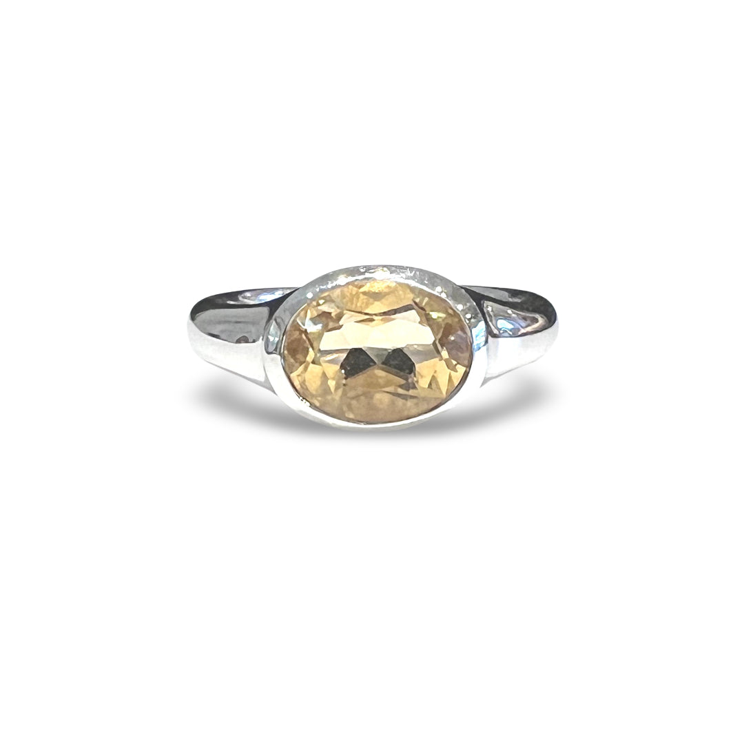 Oval Citrine Ring