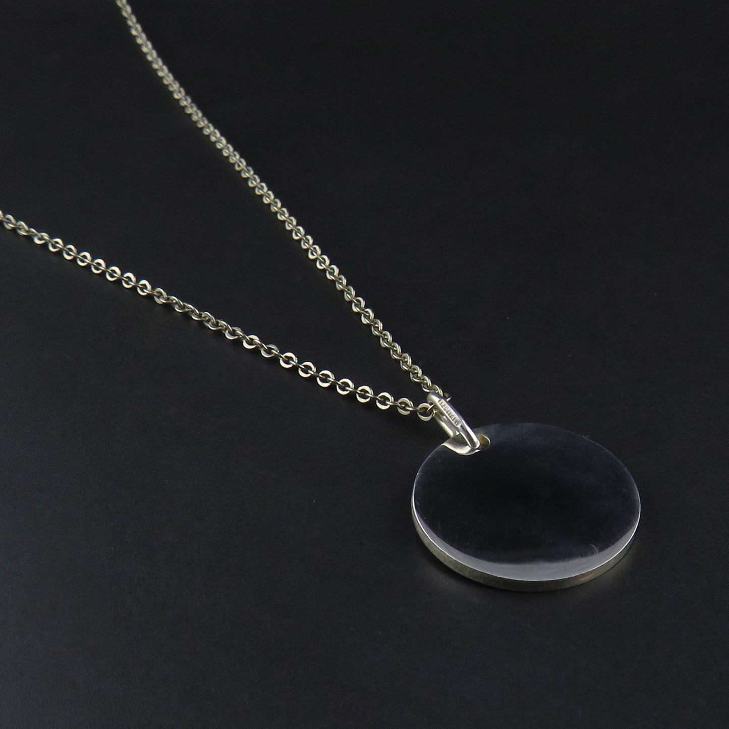 Silver Disk Pendant