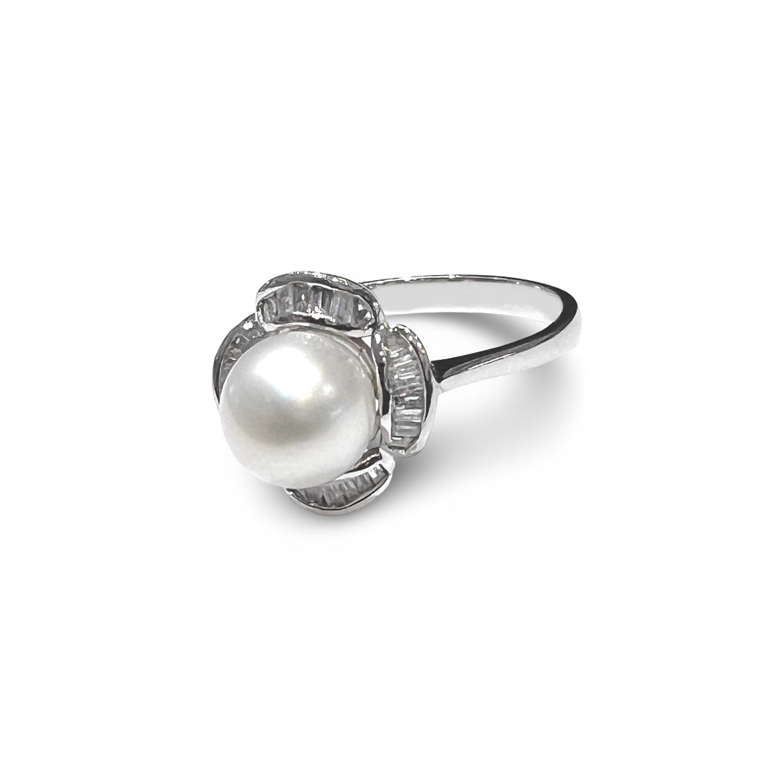 Pearl and Diamond Ring