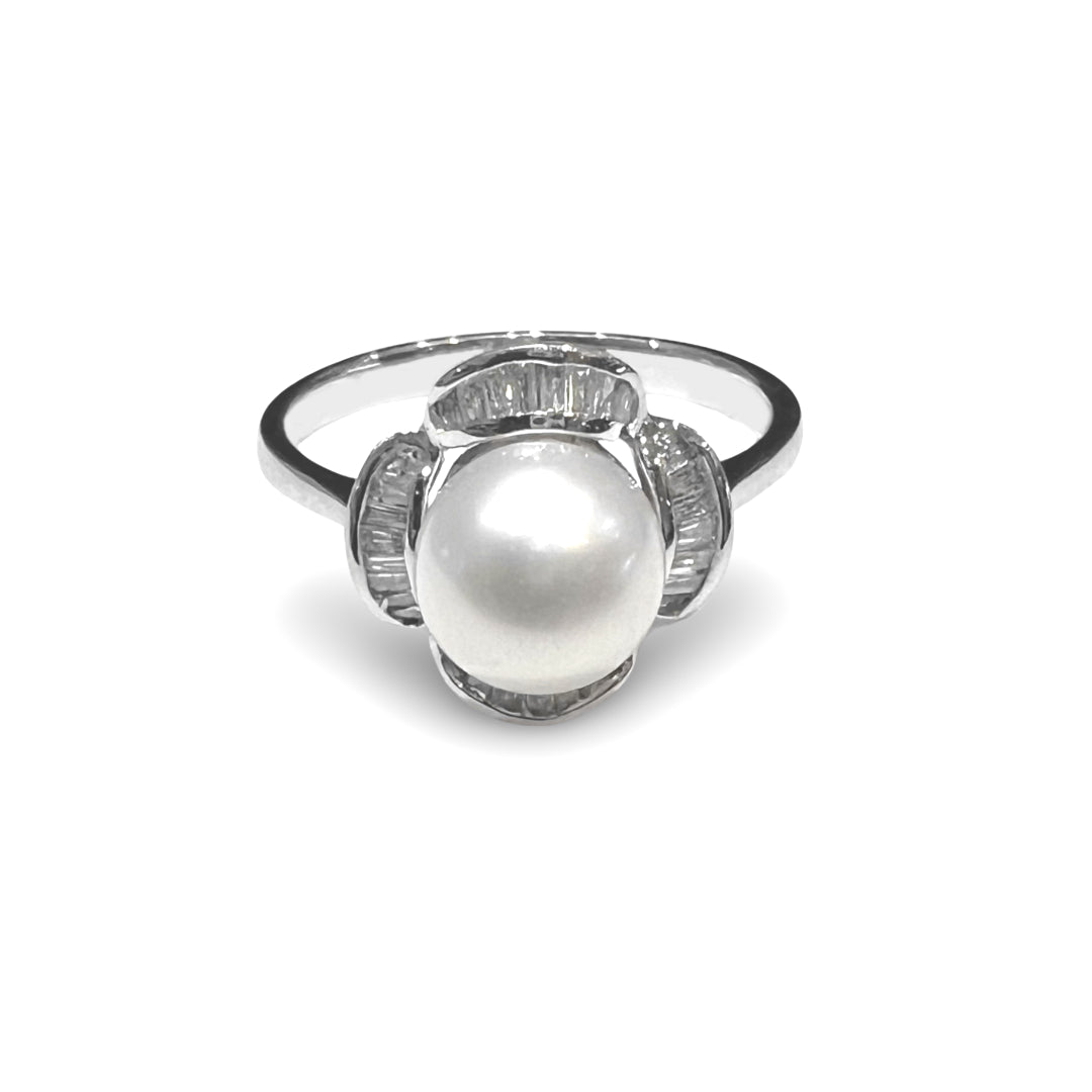 Pearl and Diamond Ring