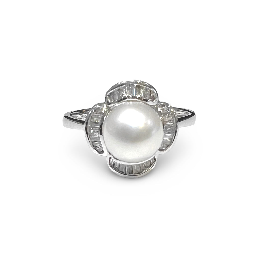 Pearl and Diamond Ring