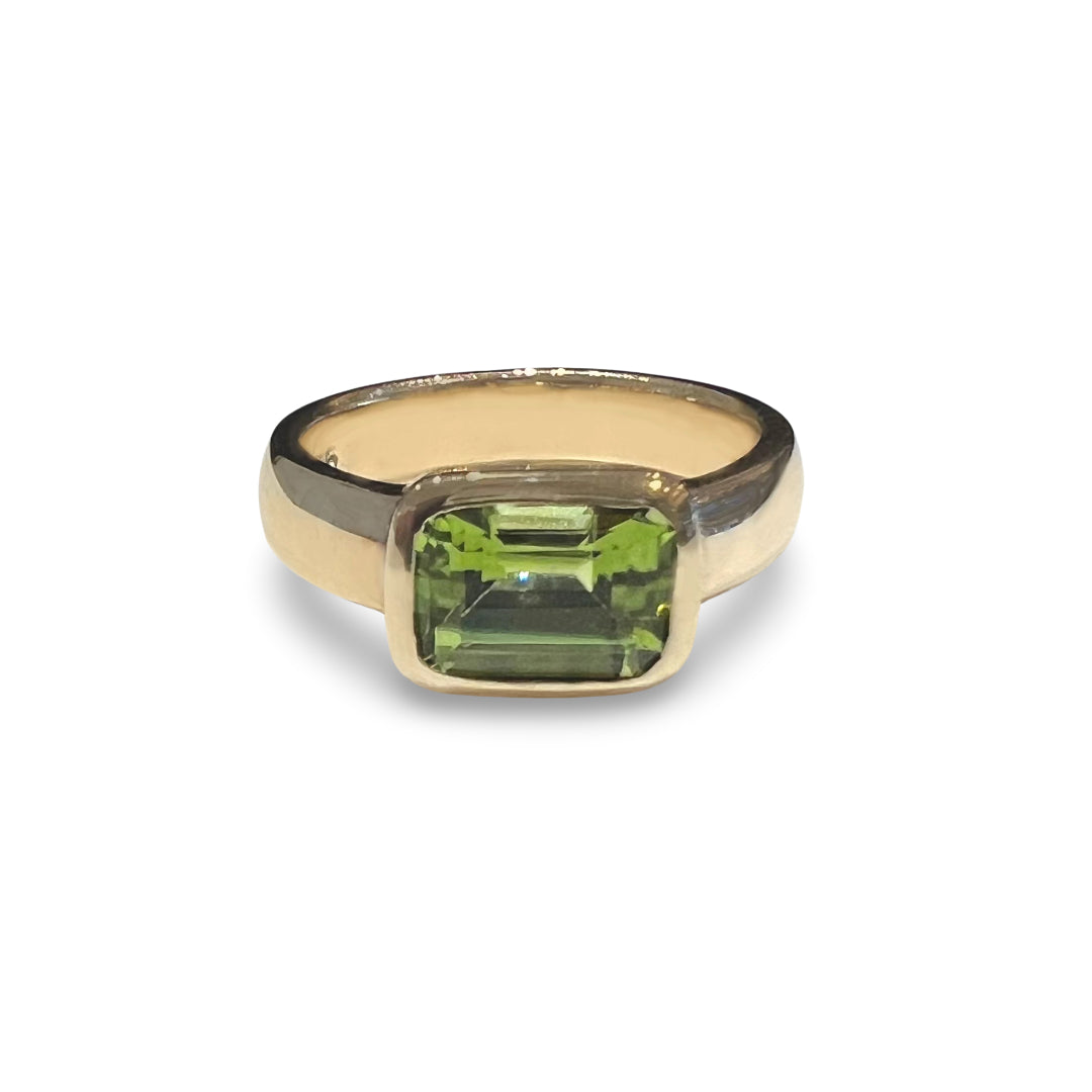 Peridot Gold Ring