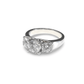 Platinum Three Stone Diamond Ring