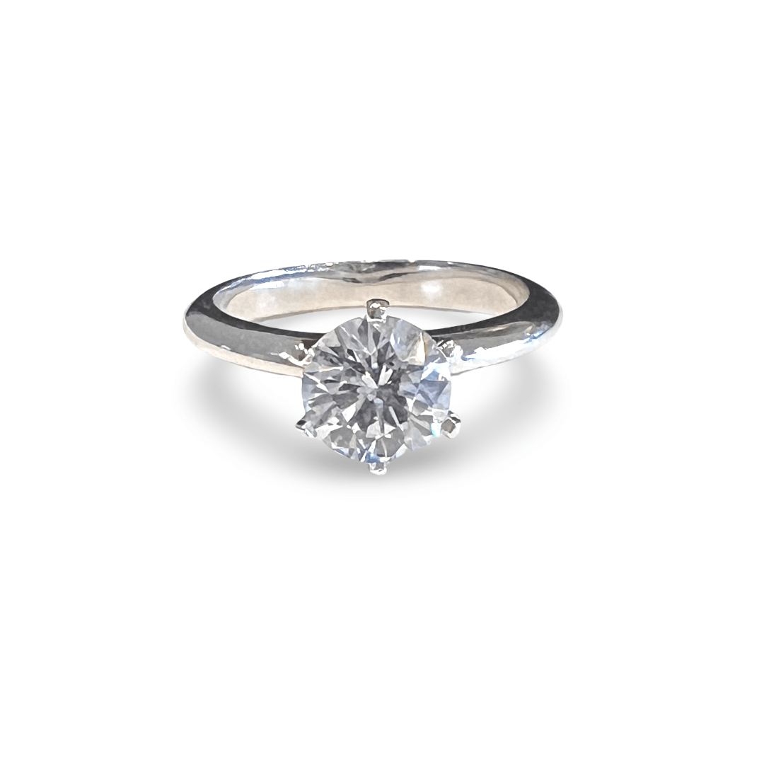 Solitaire Six Claw Diamond Ring