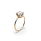 Yellow Gold Solitaire Diamond Ring