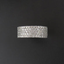 Load image into Gallery viewer, Five Row Diamond Set Ring
