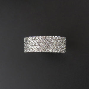 Five Row Diamond Set Ring