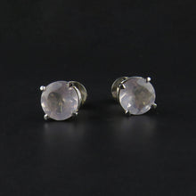 Load image into Gallery viewer, Rose Quartz Stud Earrings
