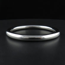 Load image into Gallery viewer, Solid Round Sterling Silver Bangle
