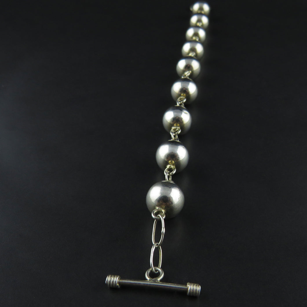 Sterling Silver Ball Link Bracelet