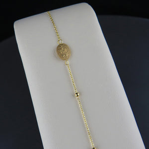 Gold Rosary Bracelet