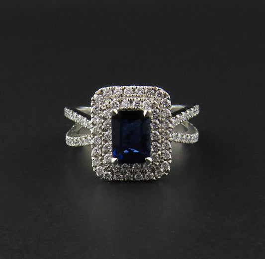 Sapphire and Diamond Dress Ring