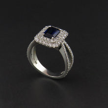 Load image into Gallery viewer, Sapphire and Diamond Dress Ring
