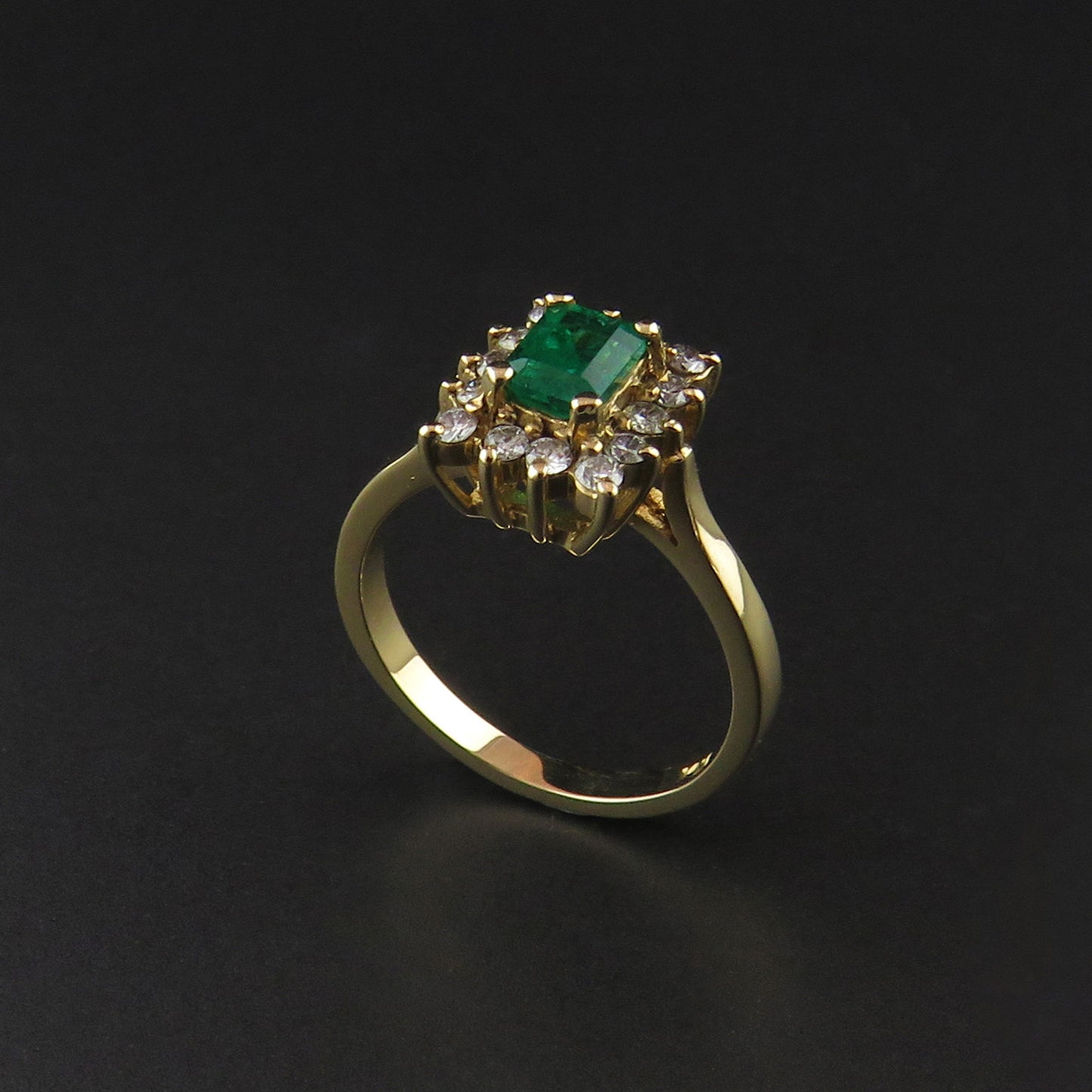 Emerald and Diamond Ring