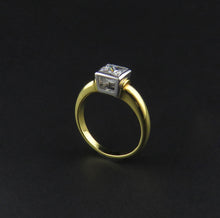 Load image into Gallery viewer, Princess Cut Solitaire Ring
