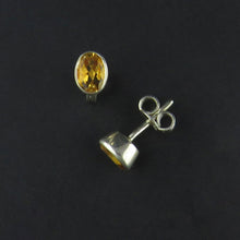 Load image into Gallery viewer, Citrine Stud Earrings
