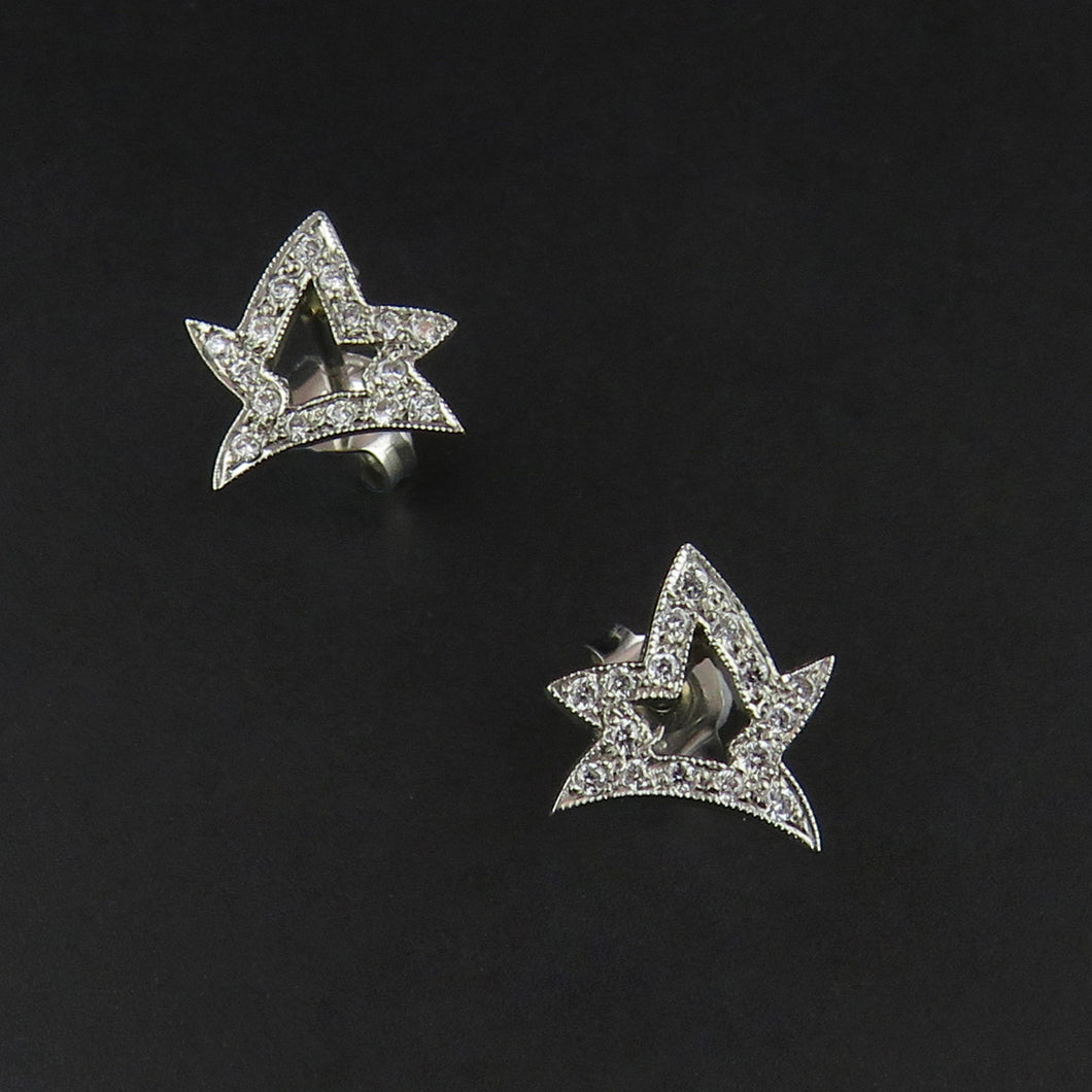 Fancy Star Diamond Studs