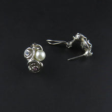 Load image into Gallery viewer, Rose Pearl Earrings
